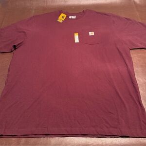 Carhartt Men's Maroon Short Sleeve Tee